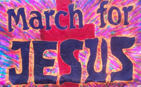 March for Jesus Prophetic Worship Flag