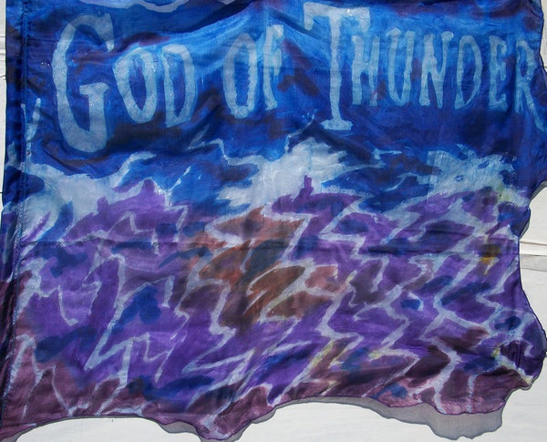 GOD OF THUNDER Prophetic Worship Flag
